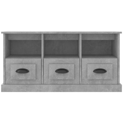 TV Cabinet Concrete Grey 100x35x50 cm Engineered Wood