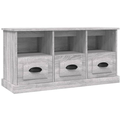 TV Cabinet Grey Sonoma 100x35x50 cm Engineered Wood