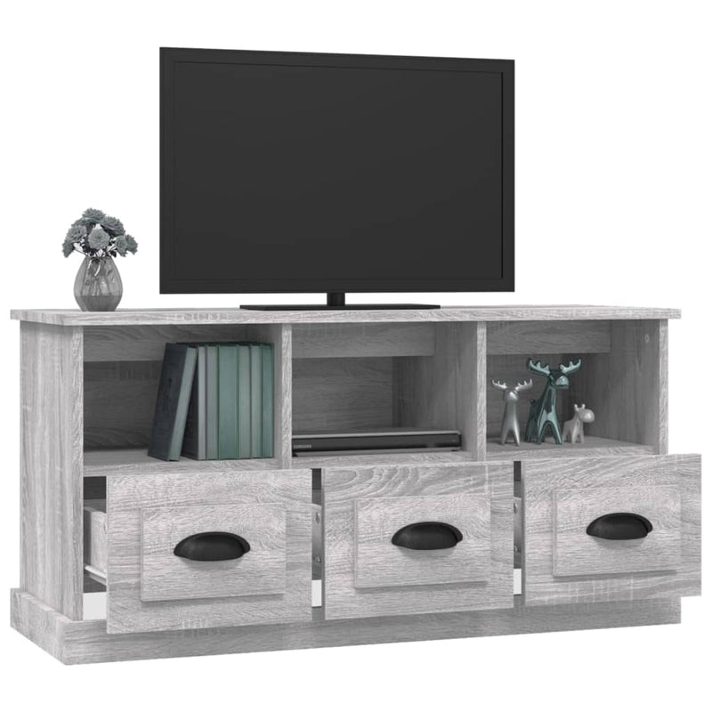 TV Cabinet Grey Sonoma 100x35x50 cm Engineered Wood