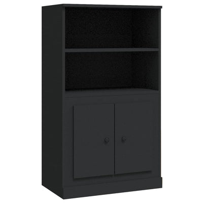 Highboard Black 60x35.5x103.5 cm Engineered Wood