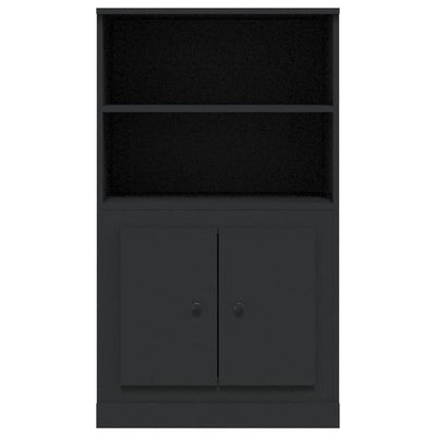 Highboard Black 60x35.5x103.5 cm Engineered Wood