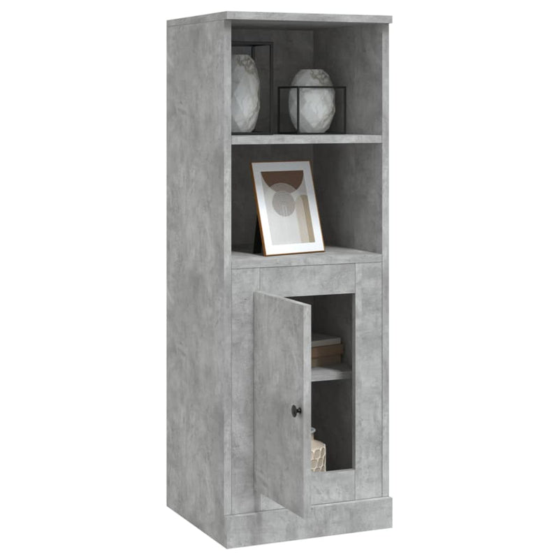 Highboard Concrete Grey 36x35.5x103.5 cm Engineered Wood