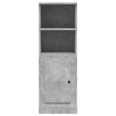 Highboard Concrete Grey 36x35.5x103.5 cm Engineered Wood