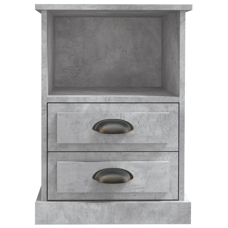 Bedside Cabinet Concrete Grey 43x36x60 cm