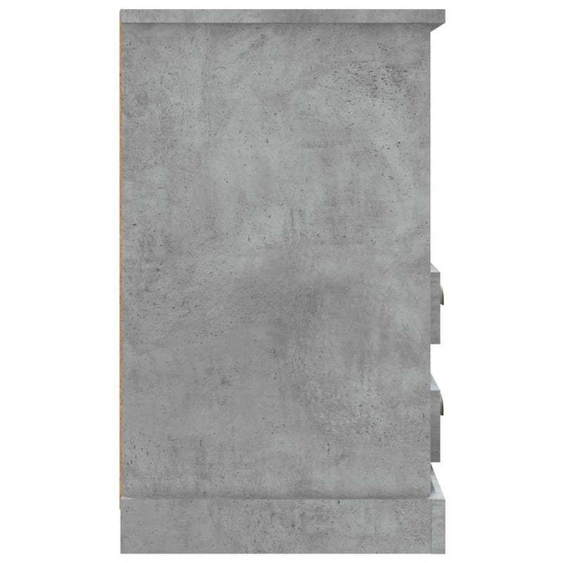 Bedside Cabinet Concrete Grey 43x36x60 cm