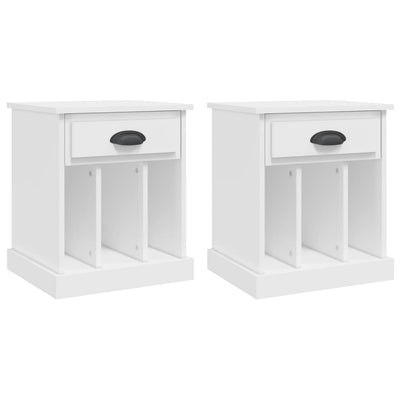 Bedside Cabinets 2 pcs White 43x36x50 cm