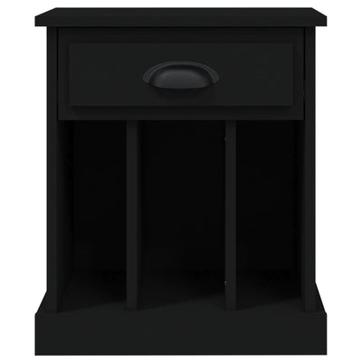 Bedside Cabinet Black 43x36x50 cm