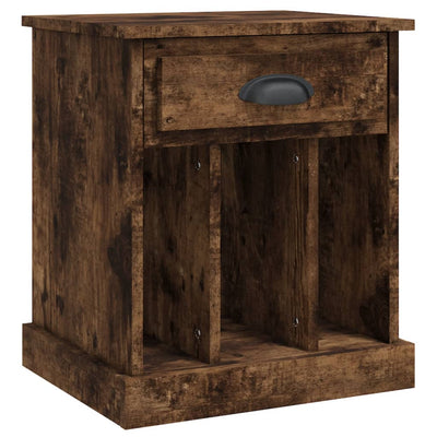 Bedside Cabinet Smoked Oak 43x36x50 cm