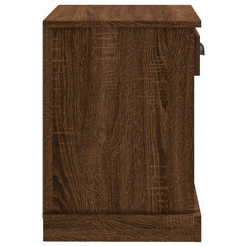 Bedside Cabinet Brown Oak 43x36x50 cm