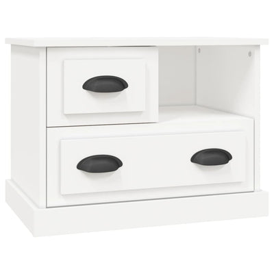 Bedside Cabinet White 60x39x45 cm