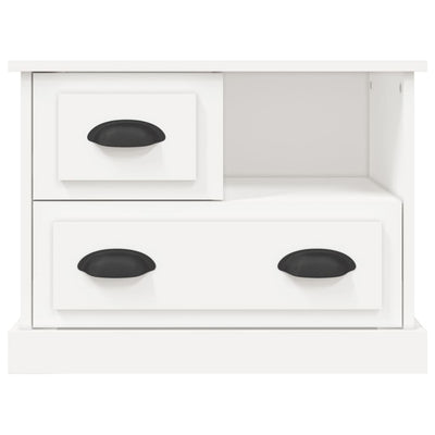 Bedside Cabinet White 60x39x45 cm