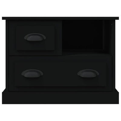 Bedside Cabinet Black 60x39x45 cm