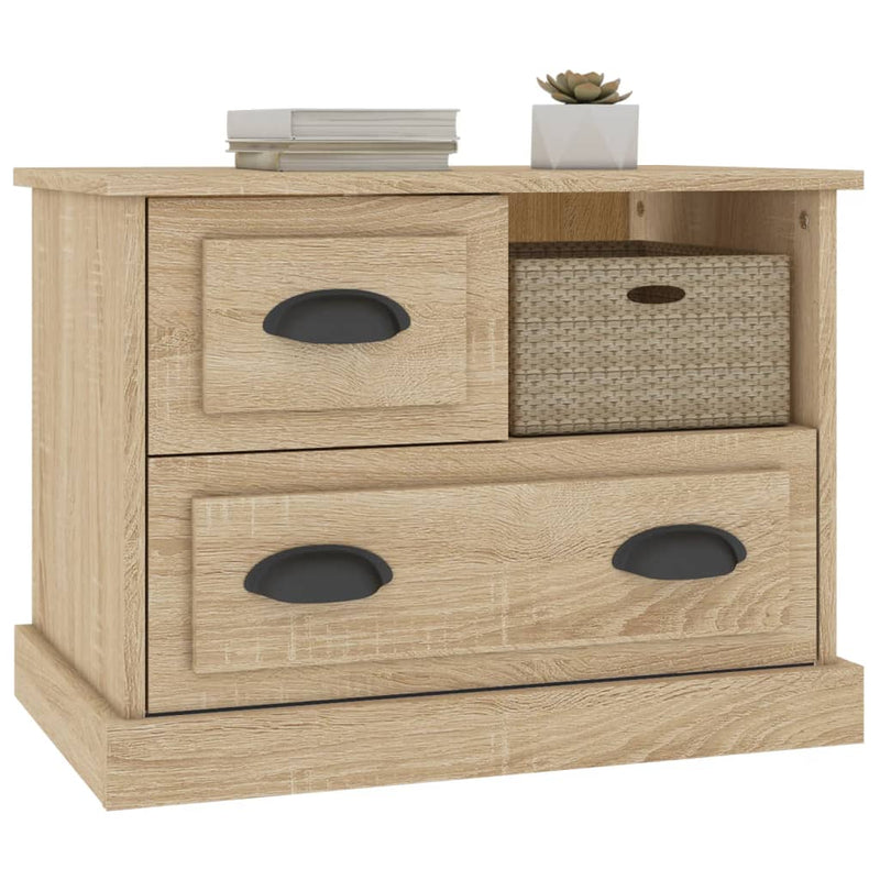 Bedside Cabinet Sonoma Oak 60x39x45 cm