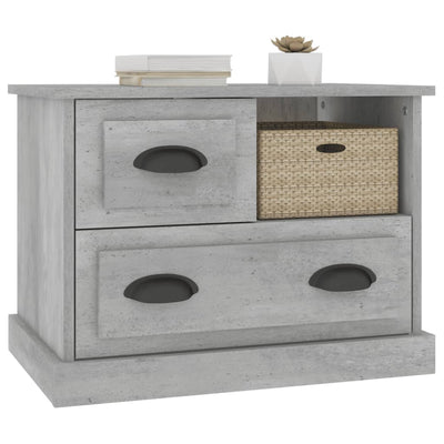 Bedside Cabinet Concrete Grey 60x39x45 cm