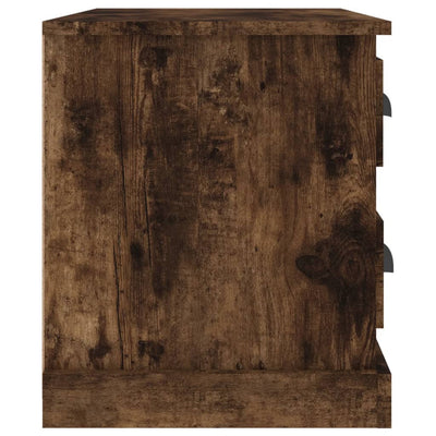 Bedside Cabinet Smoked Oak 60x39x45 cm