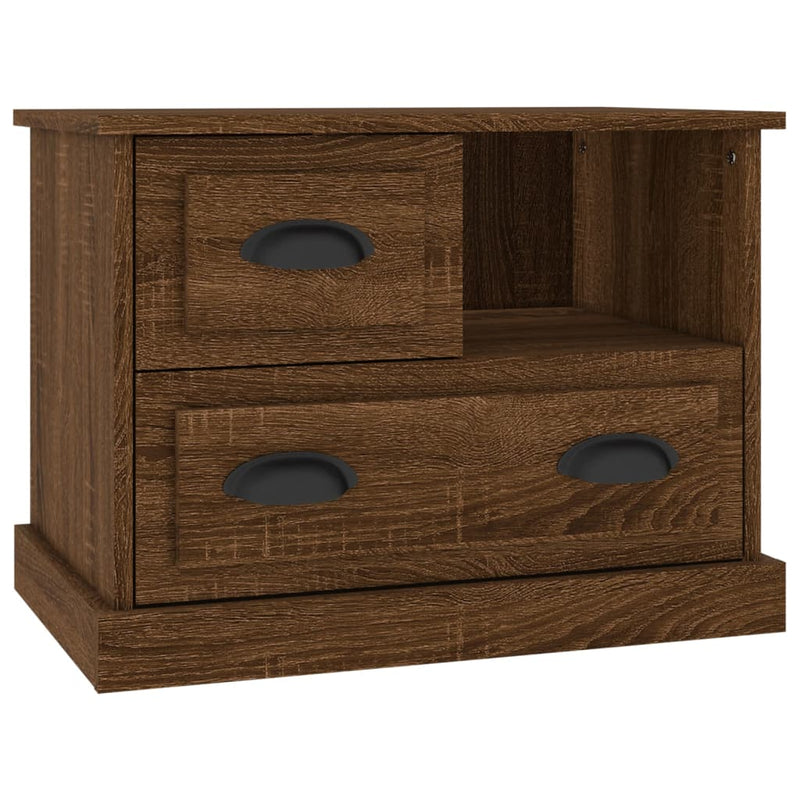 Bedside Cabinet Brown Oak 60x39x45 cm