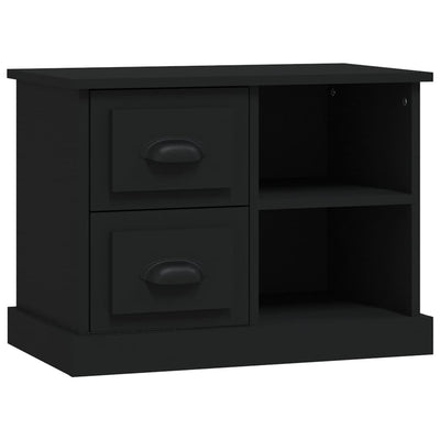 Bedside Cabinet Black 60x35.5x45 cm