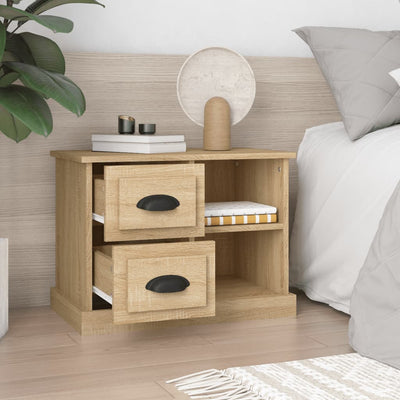 Bedside Cabinet Sonoma Oak 60x35.5x45 cm