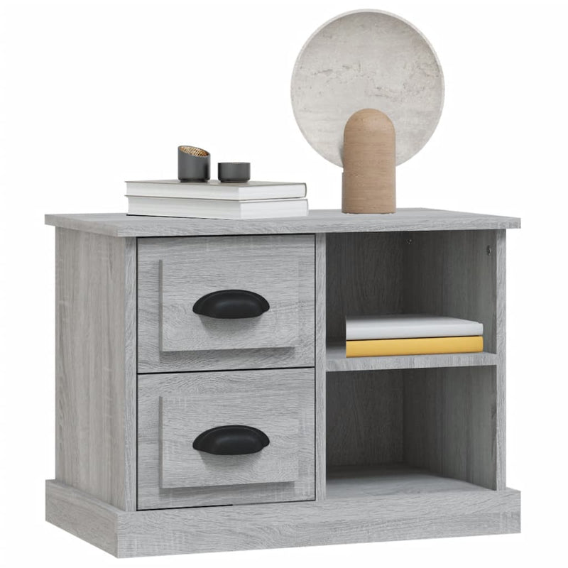 Bedside Cabinet Grey Sonoma 60x35.5x45 cm