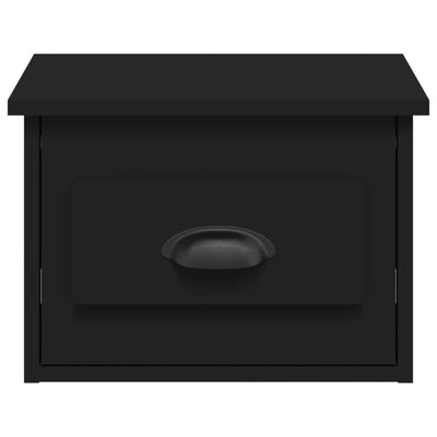 Wall-mounted Bedside Cabinet Black 41.5x36x28cm