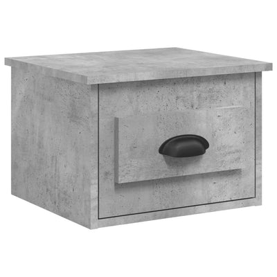 Wall-mounted Bedside Cabinets 2 pcs Concrete Grey 41.5x36x28cm