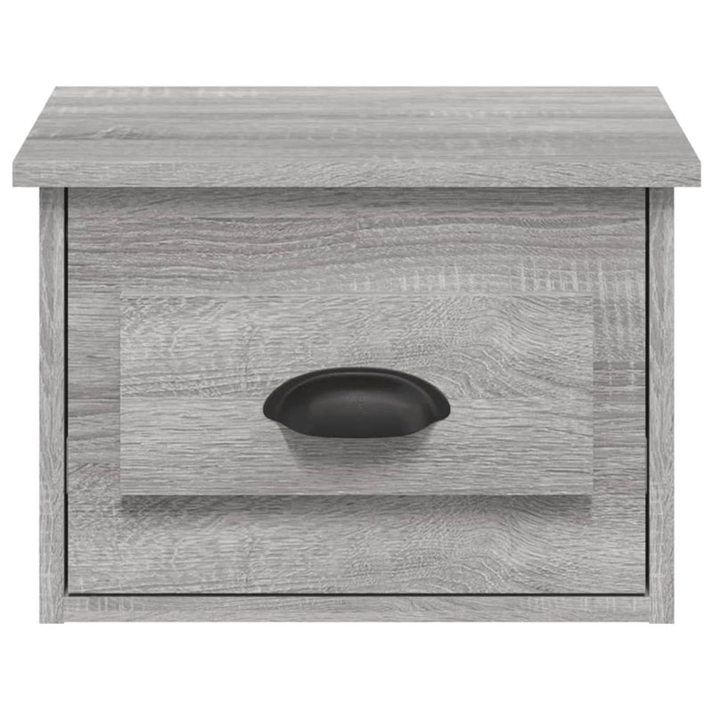 Wall-mounted Bedside Cabinet Grey Sonoma 41.5x36x28cm