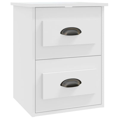 Wall-mounted Bedside Cabinet White 41.5x36x53cm