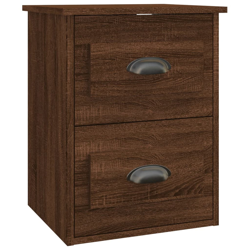 Wall-mounted Bedside Cabinets 2 pcs Brown Oak 41.5x36x53cm