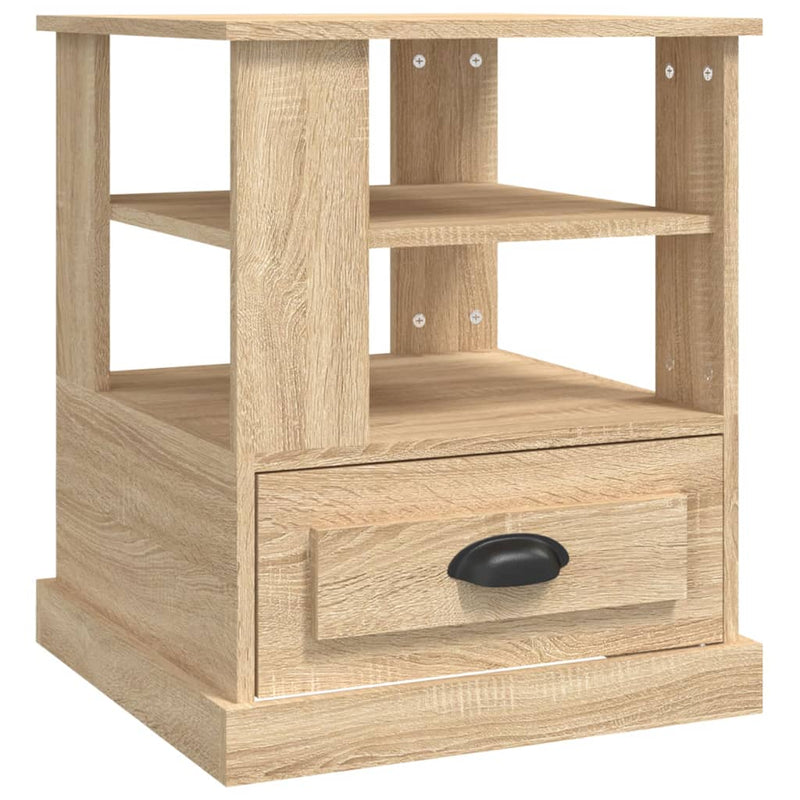 Side Table Sonoma Oak 50x50x60 cm Engineered Wood