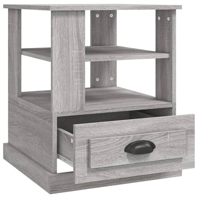 Side Table Grey Sonoma 50x50x60 cm Engineered Wood