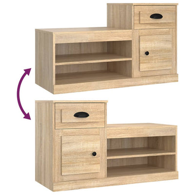 Shoe Cabinet Sonoma Oak 100x42x60 cm Engineered Wood