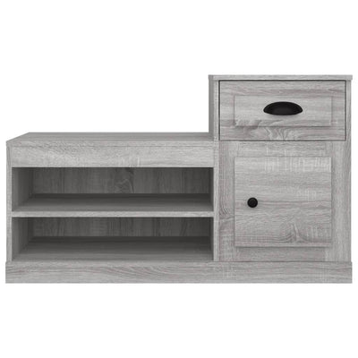 Shoe Cabinet Grey Sonoma 100x42x60 cm Engineered Wood