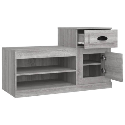 Shoe Cabinet Grey Sonoma 100x42x60 cm Engineered Wood