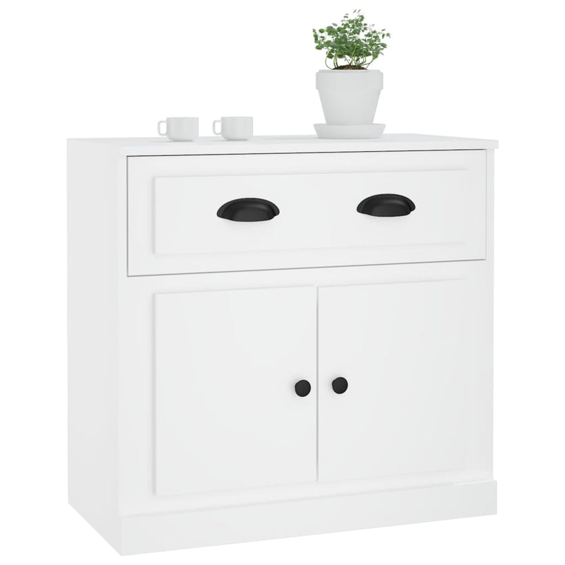 Sideboard White 70x35.5x67.5 cm Engineered Wood