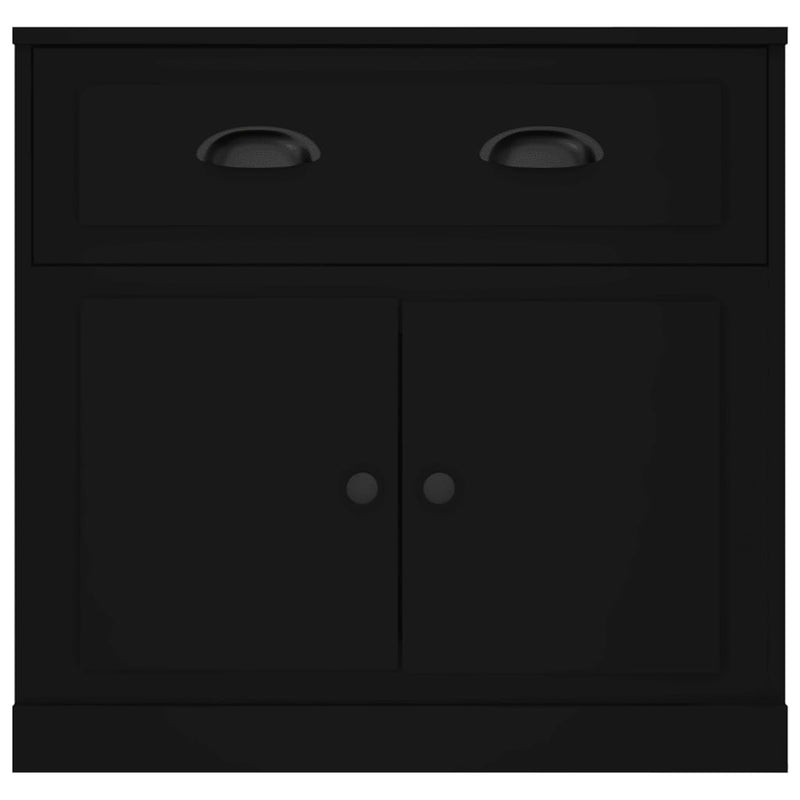 Sideboard Black 70x35.5x67.5 cm Engineered Wood