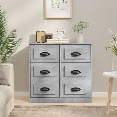 Sideboard Concrete Grey 70x35.5x67.5 cm Engineered Wood