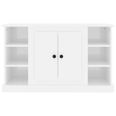 Sideboard High Gloss White 100x35.5x60 cm Engineered Wood