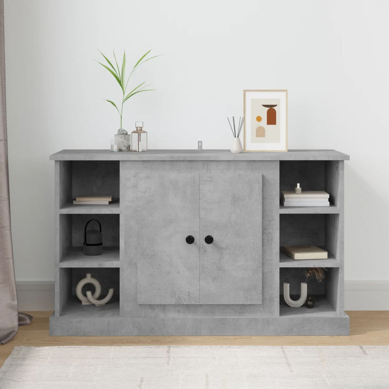 Sideboard Concrete Grey 100x35.5x60 cm Engineered Wood