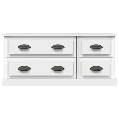 TV Cabinet White 100x35.5x45 cm Engineered Wood