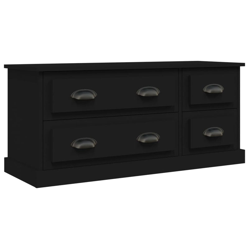 TV Cabinet Black 100x35.5x45 cm Engineered Wood