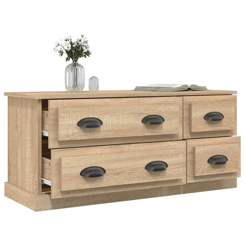 TV Cabinet Sonoma Oak 100x35.5x45 cm Engineered Wood