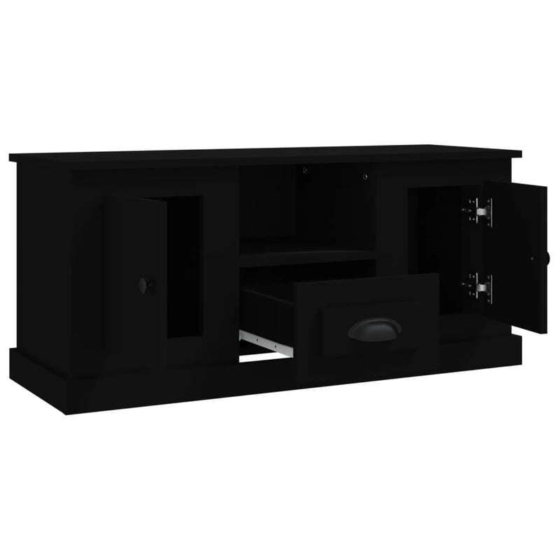 TV Cabinet Black 100x35.5x45 cm Engineered Wood