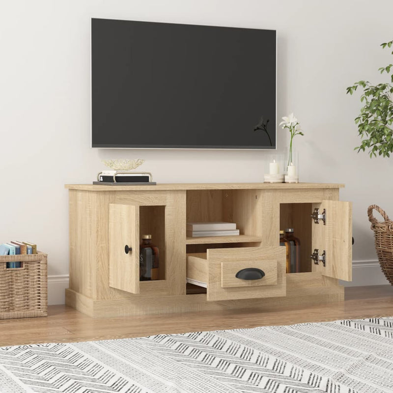 TV Cabinet Sonoma Oak 100x35.5x45 cm Engineered Wood