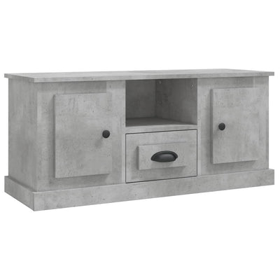 TV Cabinet Concrete Grey 100x35.5x45 cm Engineered Wood