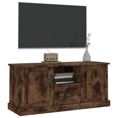 TV Cabinet Smoked Oak 100x35.5x45 cm Engineered Wood