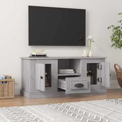 TV Cabinet Grey Sonoma 100x35.5x45 cm Engineered Wood