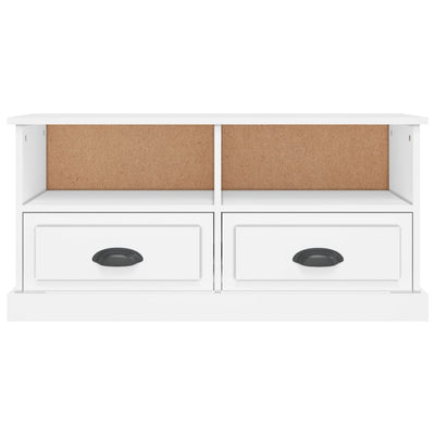 TV Cabinet White 93x35.5x45 cm Engineered Wood