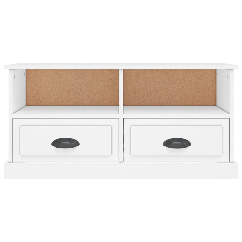 TV Cabinet White 93x35.5x45 cm Engineered Wood