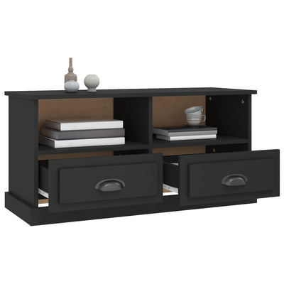 TV Cabinet Black 93x35.5x45 cm Engineered Wood