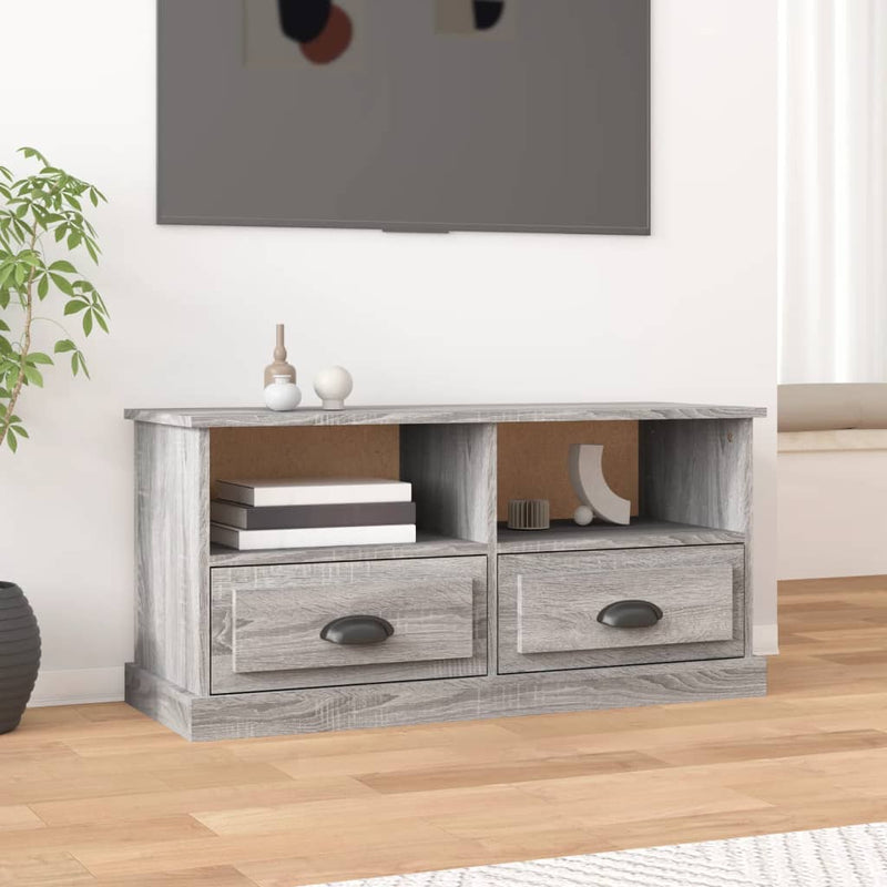 TV Cabinet Grey Sonoma 93x35.5x45 cm Engineered Wood